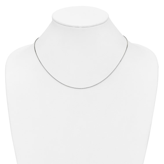 Leslie's 14K White Gold 1mm Box Chain