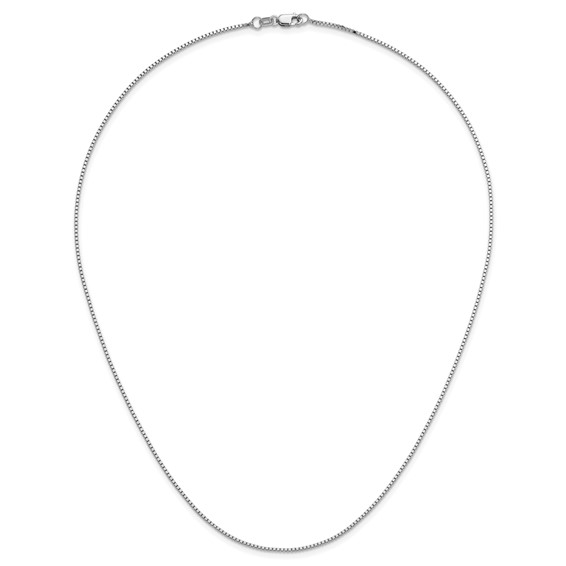 Leslie's 14K White Gold 1mm Box Chain