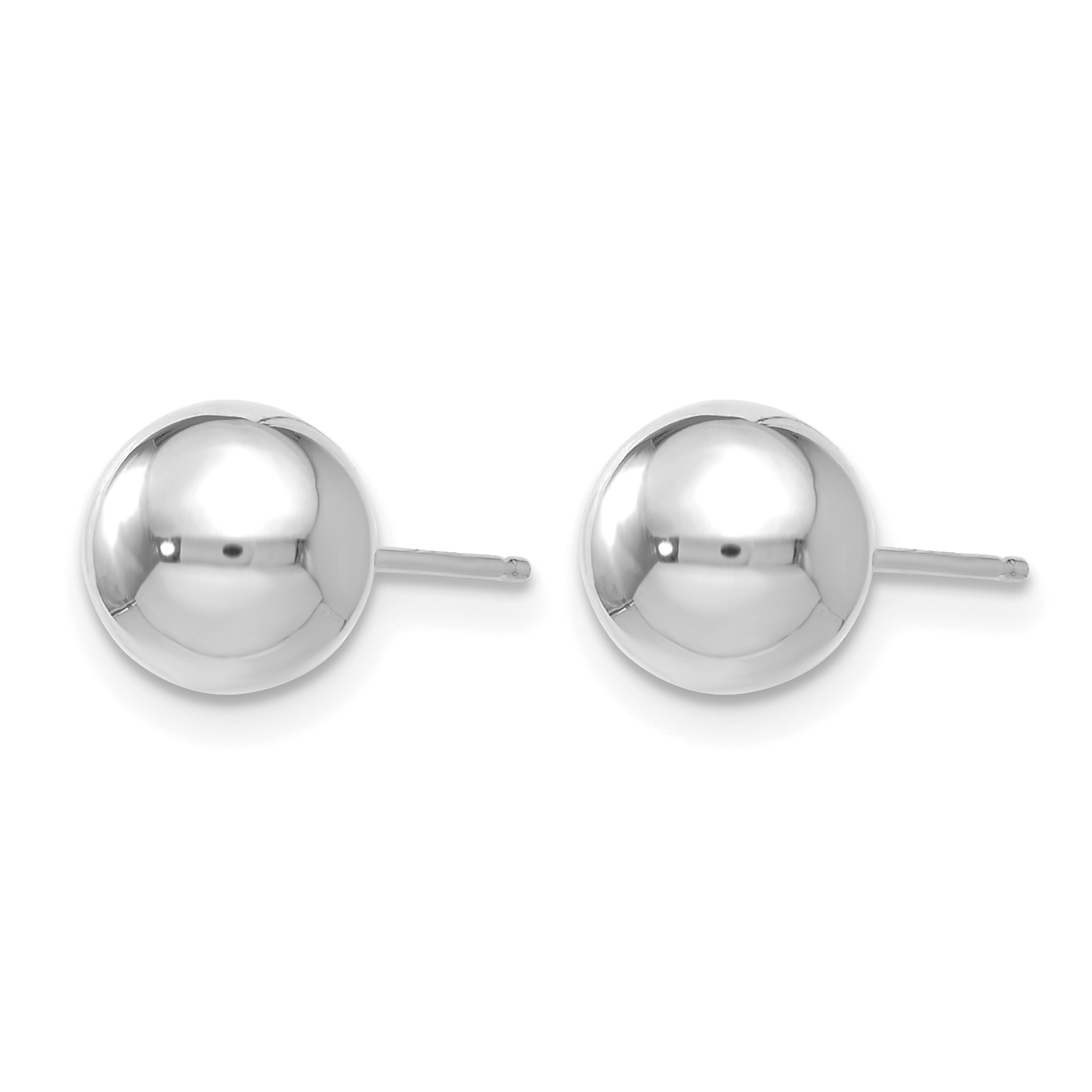 Finejewelers 14k White Gold Polished 7mm Ball Post Earrings Les87zb for sale online eBay