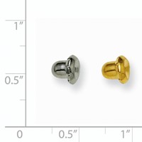 Inverness 6 Pair (3-Gold-plated and 3-316 Stainless Steel) Earring Clutches view 2