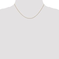 14K Yellow Gold Carded.5mm Curb Chain with Spring Ring Clasp, 16" view 4