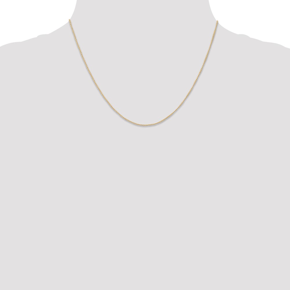 14K 18 inch Carded .5mm Curb with Spring Ring Clasp Chain (8CY-18)