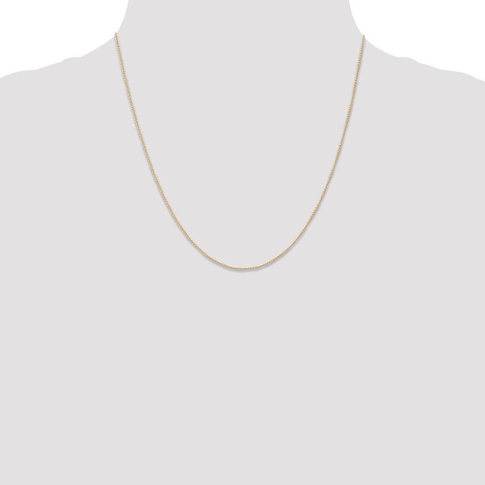 14K 20 inch Carded .5mm Curb with Spring Ring Clasp Chain (8CY-20)