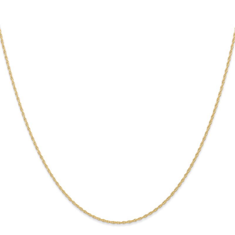 14K 20 inch Carded .95mm Cable Rope with Spring Ring Clasp Chain