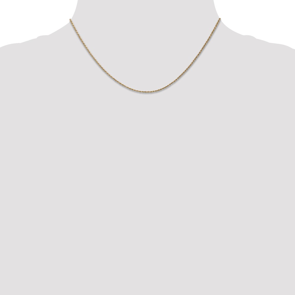 14K 16 inch Carded .95mm Cable Rope with Spring Ring Clasp Chain (8RY-16)