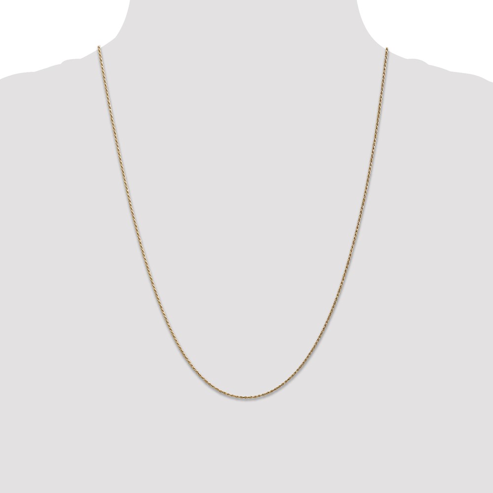 14K 24 inch Carded .95mm Cable Rope with Spring Ring Clasp Chain (8RY-24)
