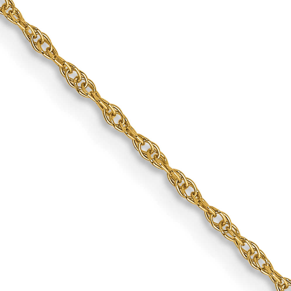 14K 22 inch Carded .95mm Cable Rope with Spring Ring Clasp Chain (8RY-22)