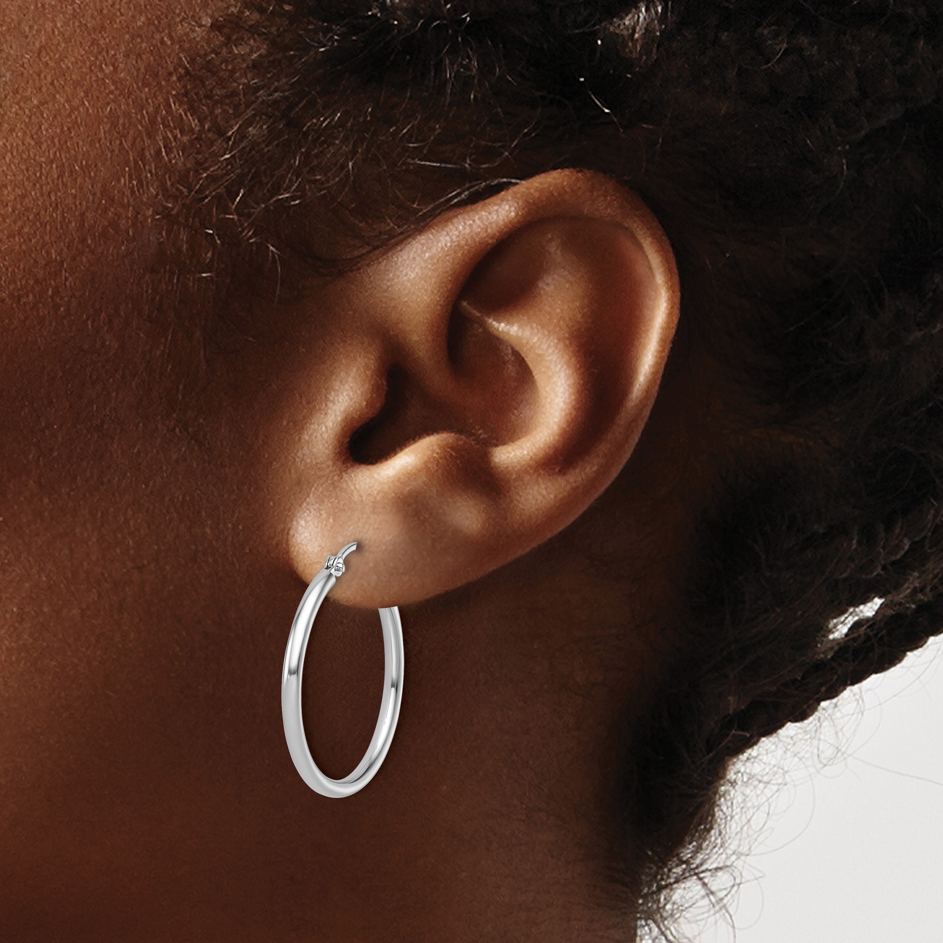 Polished Gold Hoop Earrings