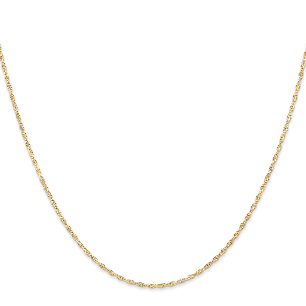 14K 22 inch Carded 1.15mm Cable Rope with Spring Ring Clasp Chain (9RY-22)