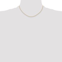 14K Yellow Gold Carded 1.15mm Cable Rope Chain with Spring Ring Clasp - 16in view 4