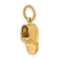 14K 3-D Single Baby Shoe Charm view 5
