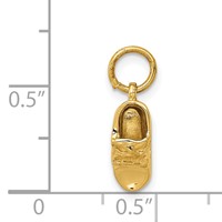 14K 3-D Single Baby Shoe Charm view 4