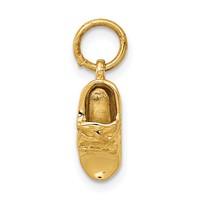14K 3-D Single Baby Shoe Charm view 1