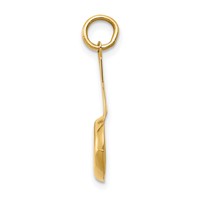 14K Yellow Gold 3-D Frying Pan Charm with White and Yellow Enameled Egg view 2