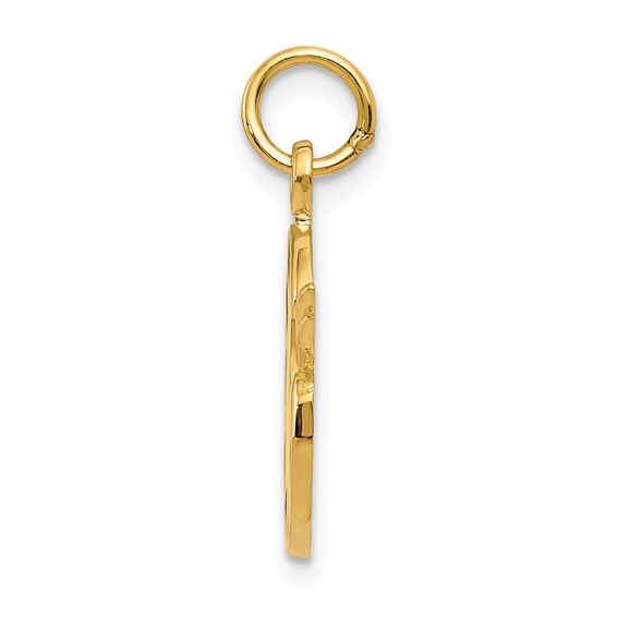 Gold Enameled Artist Pallete Charm