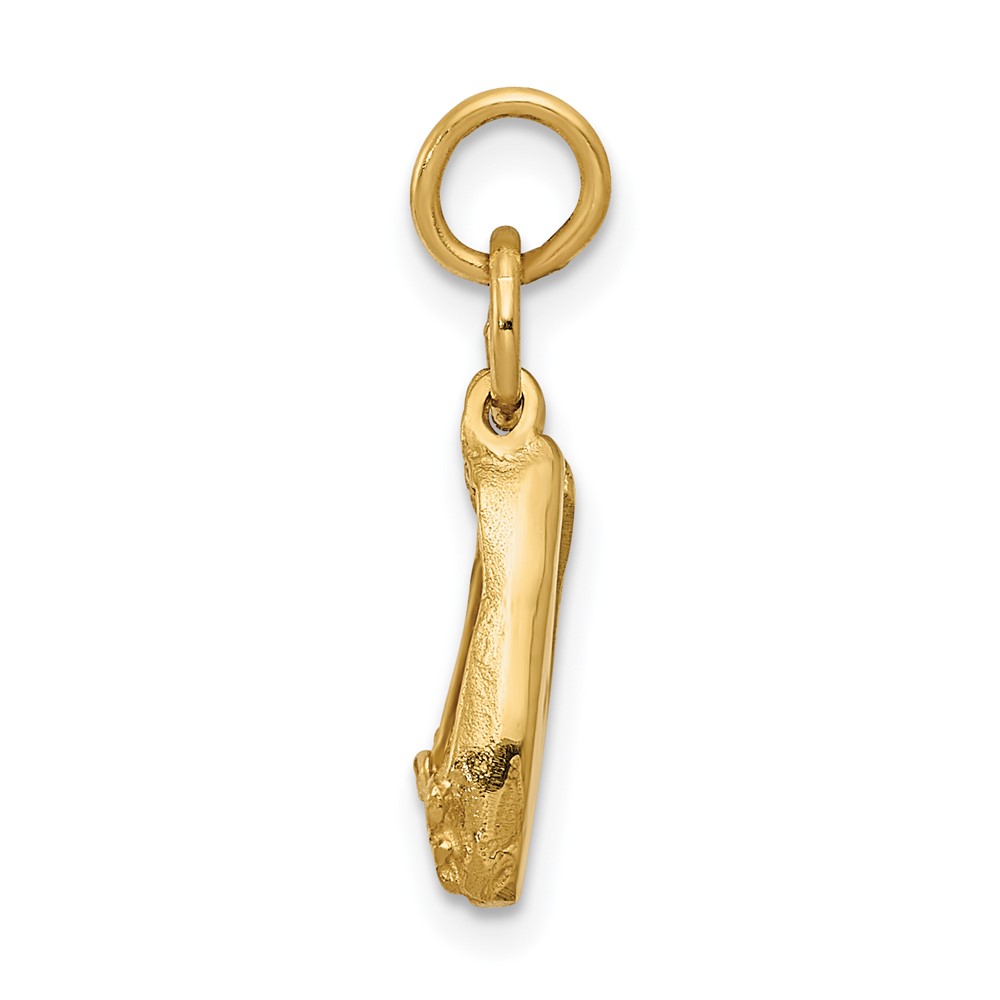 14K 3D Ballet Slippers Charm (A0181)
