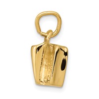 14K Yellow Gold 3-D Sardine Can Charm view 2