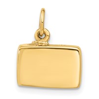 14K Yellow Gold 3-D Sardine Can Charm view 3