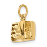 14K Yellow Gold 3-D Sardine Can Charm view 5