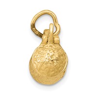 14K Yellow Gold 3-D Beer Stein Lid Opens Charm view 2