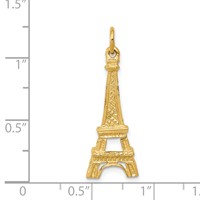 14K Yellow Gold Eiffel Tower Charm view 4