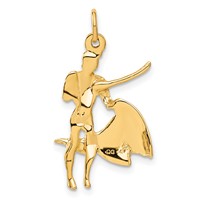 14K Yellow Gold Matador Charm view 3