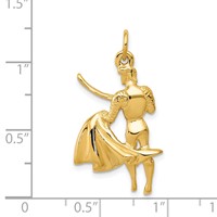14K Yellow Gold Matador Charm view 4