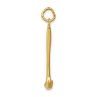 14K Yellow Gold 3-D Hammer Charm view 2
