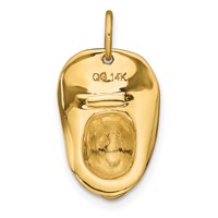 14K Yellow Gold 3-D Large Firemans Helmet Charm view 3