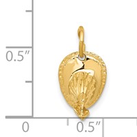 14K Yellow Gold 3-D Firemans Helmet Charm view 4