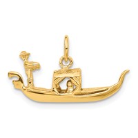 14K Yellow Gold 3-D Gondola Charm view 3