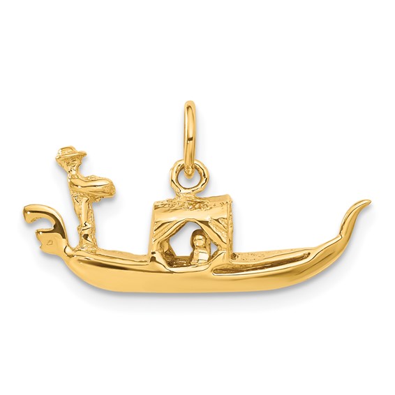 14K  3-D Gondola Charm