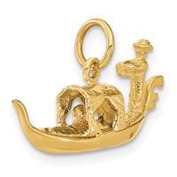 14K Yellow Gold 3-D Gondola Charm view 4