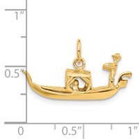 14K Yellow Gold 3-D Gondola Charm view 5