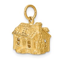 14K Yellow Gold 3-D House Charm view 5