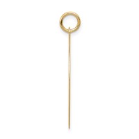 14K Yellow Gold Happy Anniversary Charm with Hearts 25mm Engravable Disc view 2