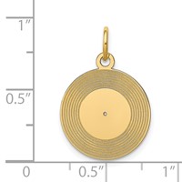 14K Record Album Charm view 4