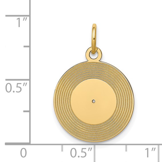Gold Record Album Charm