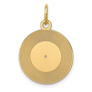 Gold Record Album Charm