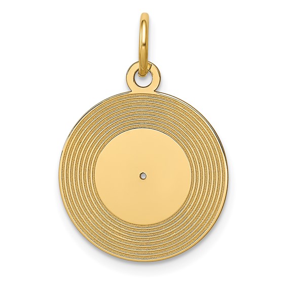 Gold Record Album Charm