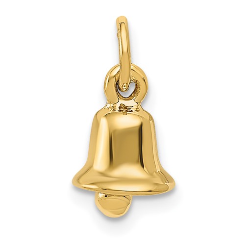 14K Yellow Gold 3-D Wedding Bell Charm
