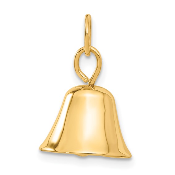 14k Moveable 3-D Wedding Bell Charm