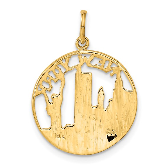 Gol dNew York City Skyline Charm