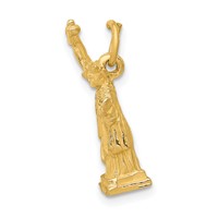 14K Yellow Gold 3-D Statue of Liberty Charm view 2