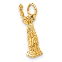 14K Yellow Gold 3-D Statue of Liberty Charm view 5