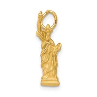 14K Yellow Gold 3-D Statue of Liberty Charm view 1