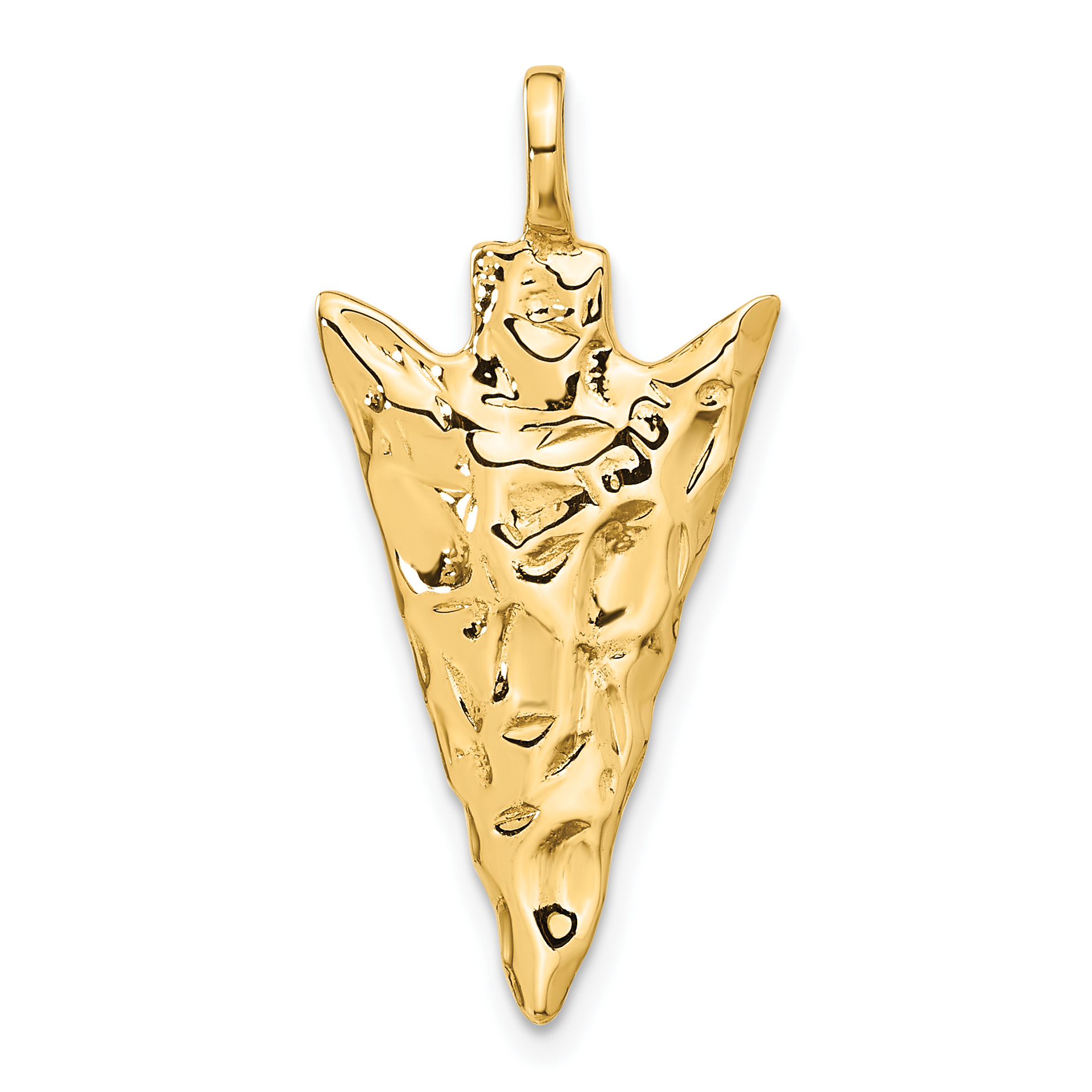 14k 3D Arrow Head Charm (A0932)