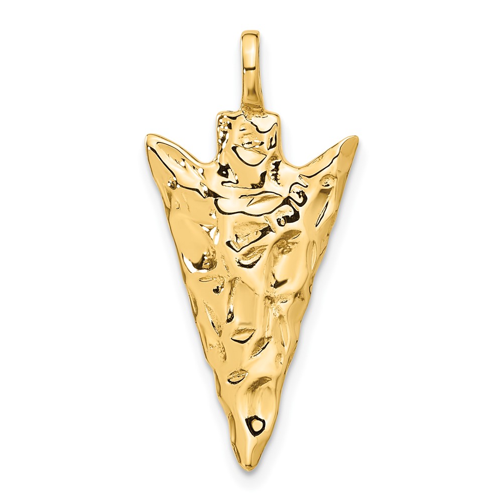 14k 3D Arrow Head Charm (A0932)