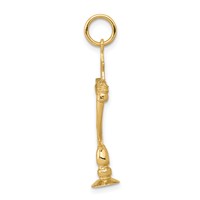 14K Yellow Gold 3-D Menorah and Star of David Charm view 2