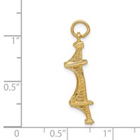 14K Yellow Gold 3-D Golden Gate Bridge Charm view 4